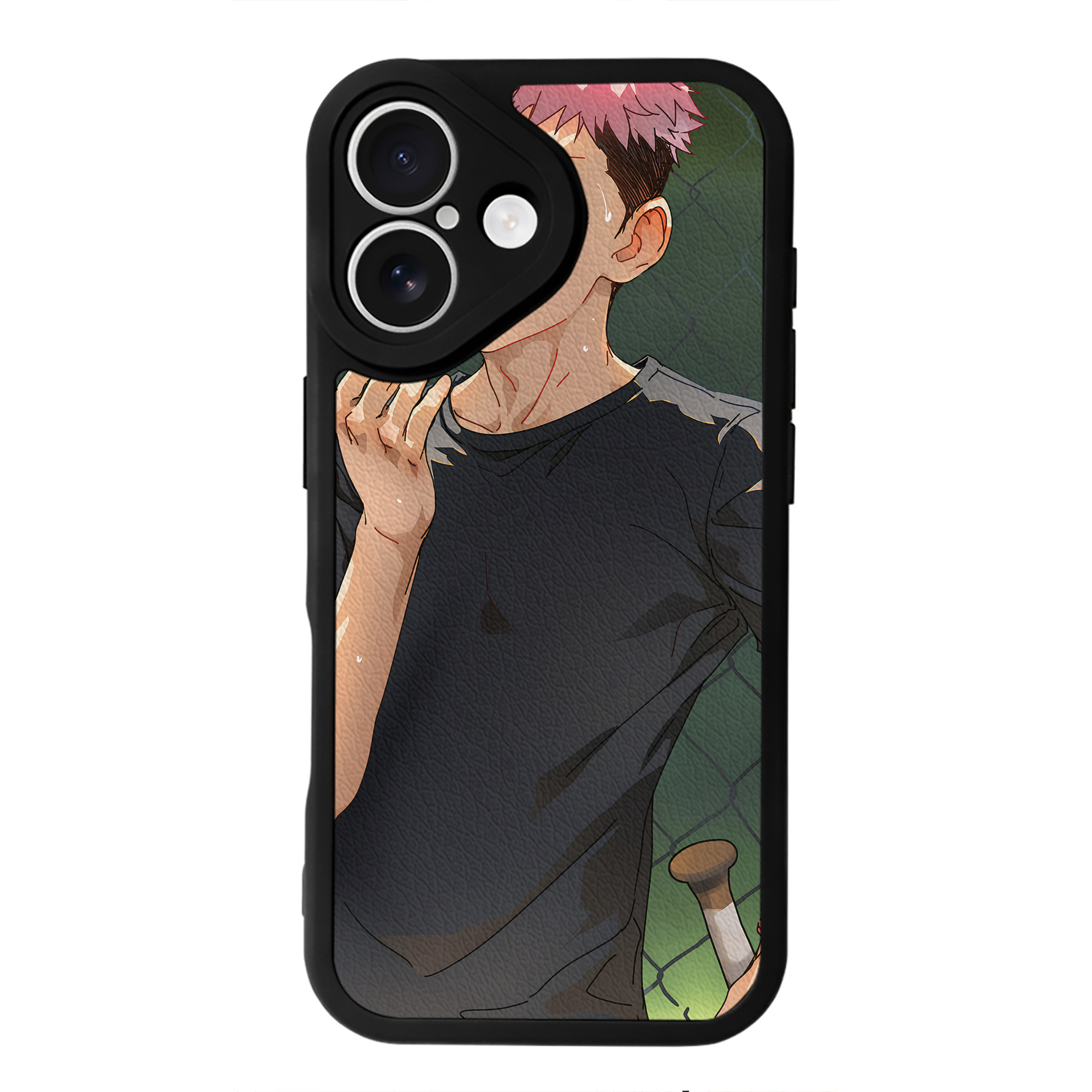 （画像用） 呪術廻戦 Jujutsu Kaisen 【iPhone 16シリーズ対応】シリコンスマホケース（レザー調） 材質：シリコン